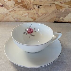 Elegant Rose Teacup and Saucer Set(T5)